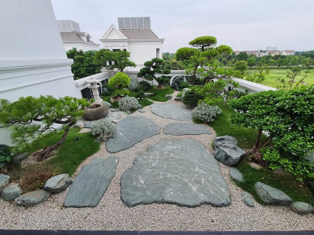 Vườn Nhật trên sân thượng Greenbay Mễ Trì